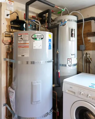 Solar heated hot water with solar electric back-up!