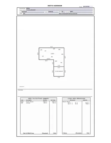 Appraiser's measurement.