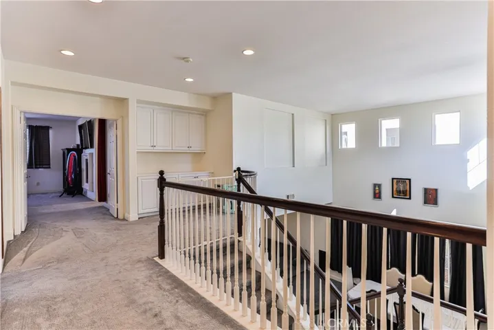 Storage at top of stairs