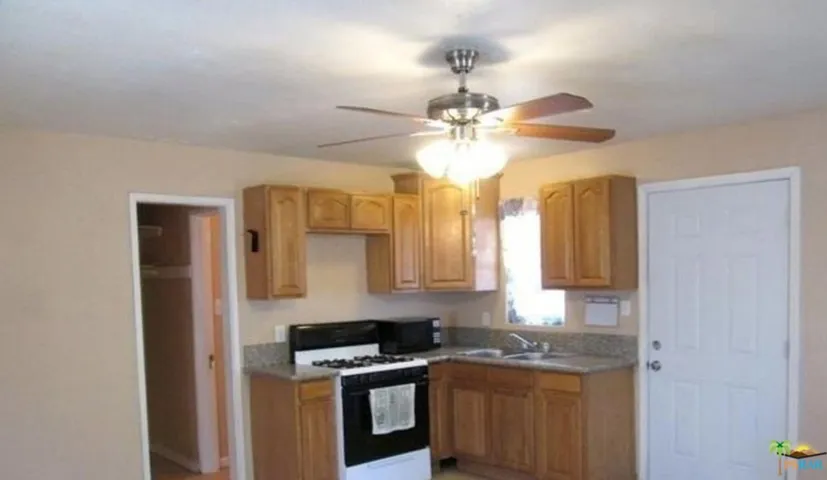 Studio kitchen/living area