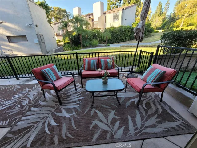 Large outdoor patio.