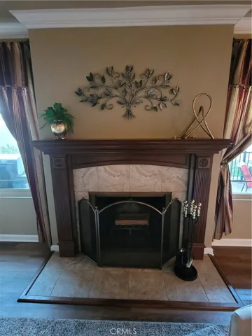 Remodeled fireplace