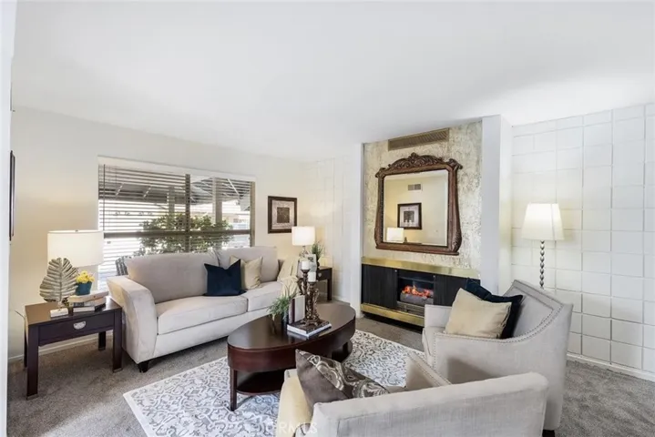 Living Room with Gas Fireplace