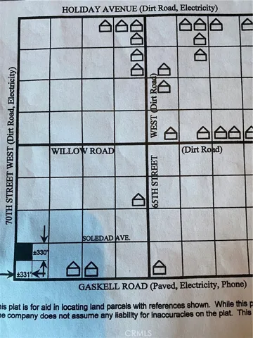 0 North Of Gaskell Road X 70th Street West, Rosamond, California 93560