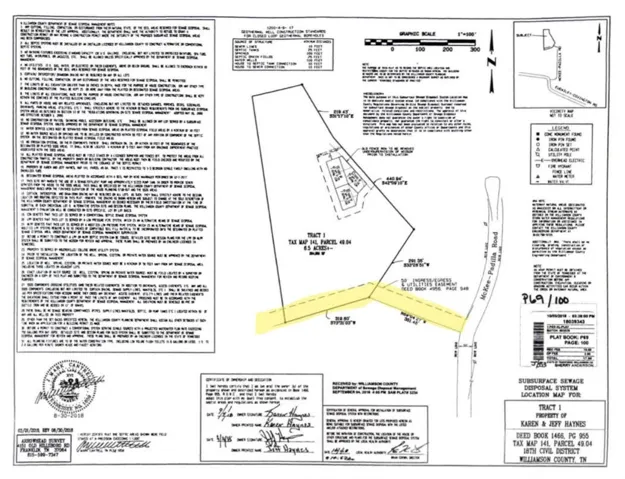 Deeded Easement from adjacent Tract 1 leading onto the property.