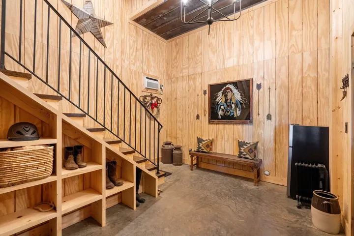 Tack Room and entry to apartment