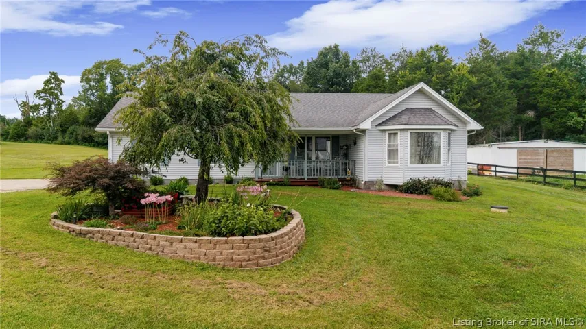 Front of home - sits back off the road. lot is 1.13 acres