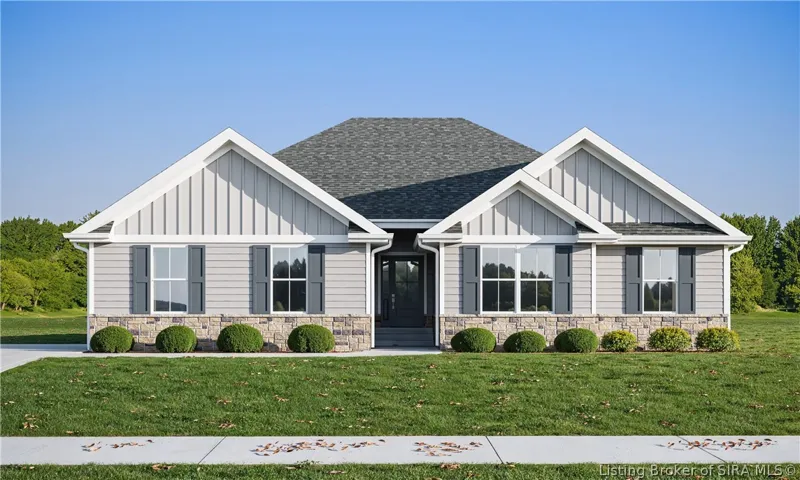 Rendering is for illustrative purposes only and reflects the selected exterior color scheme; actual appearance, materials, landscaping, and final details may vary.