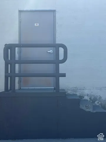 2592.Exterior view of back door with dock