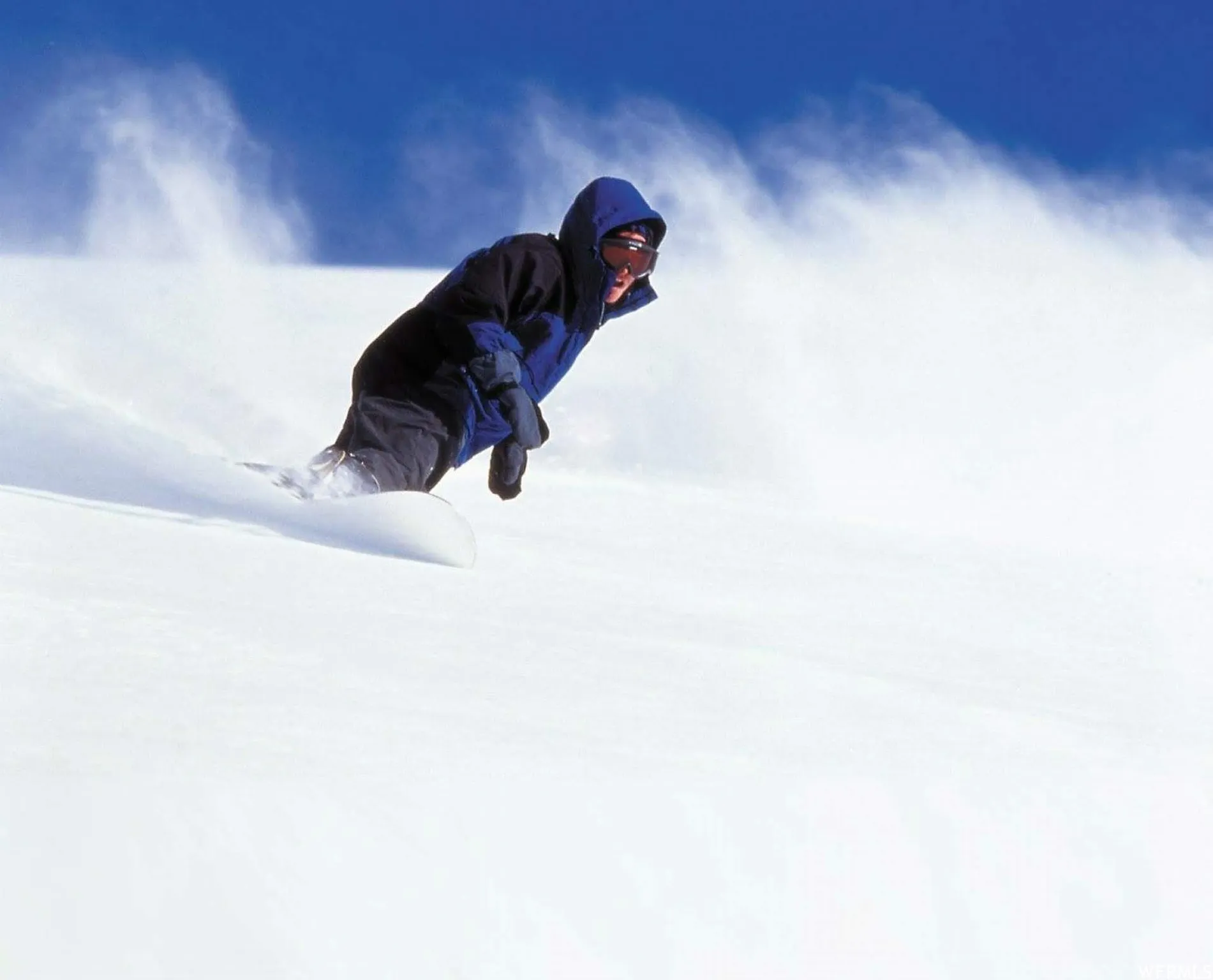 View of the real reason to buy it-powder!