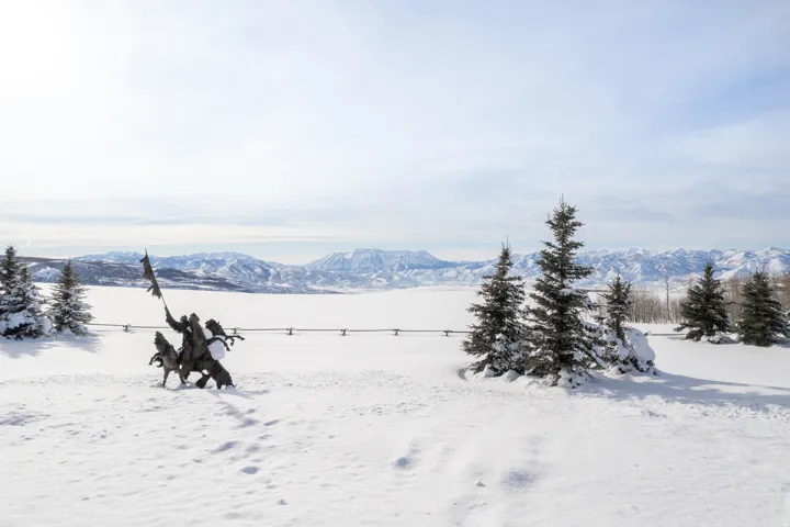View of mountain background
