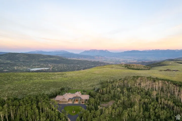 Exterior space featuring a mountain view