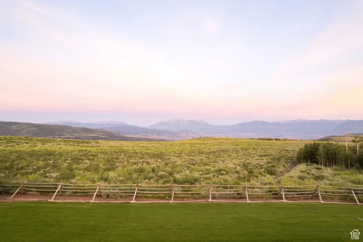 Property view of mountains featuring a rural view