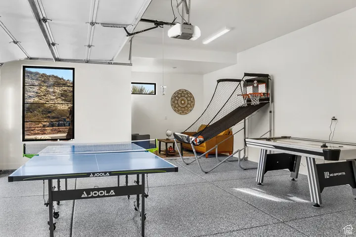 View of rec room