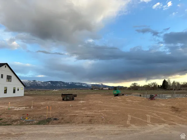 View from front of lot facing South