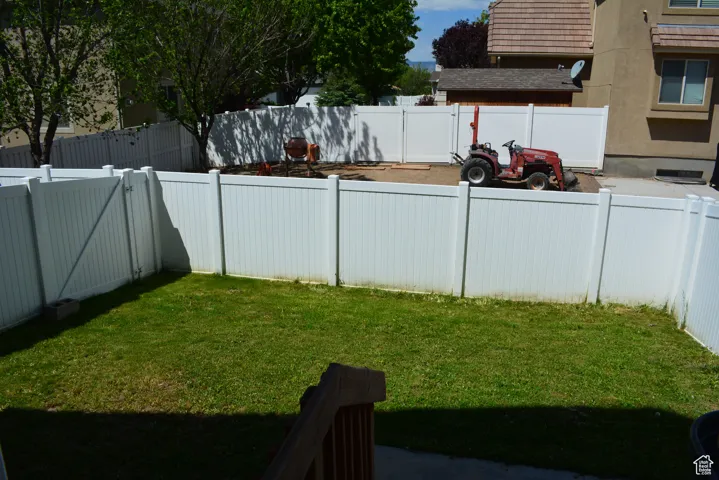Fully Fenced Backyard
