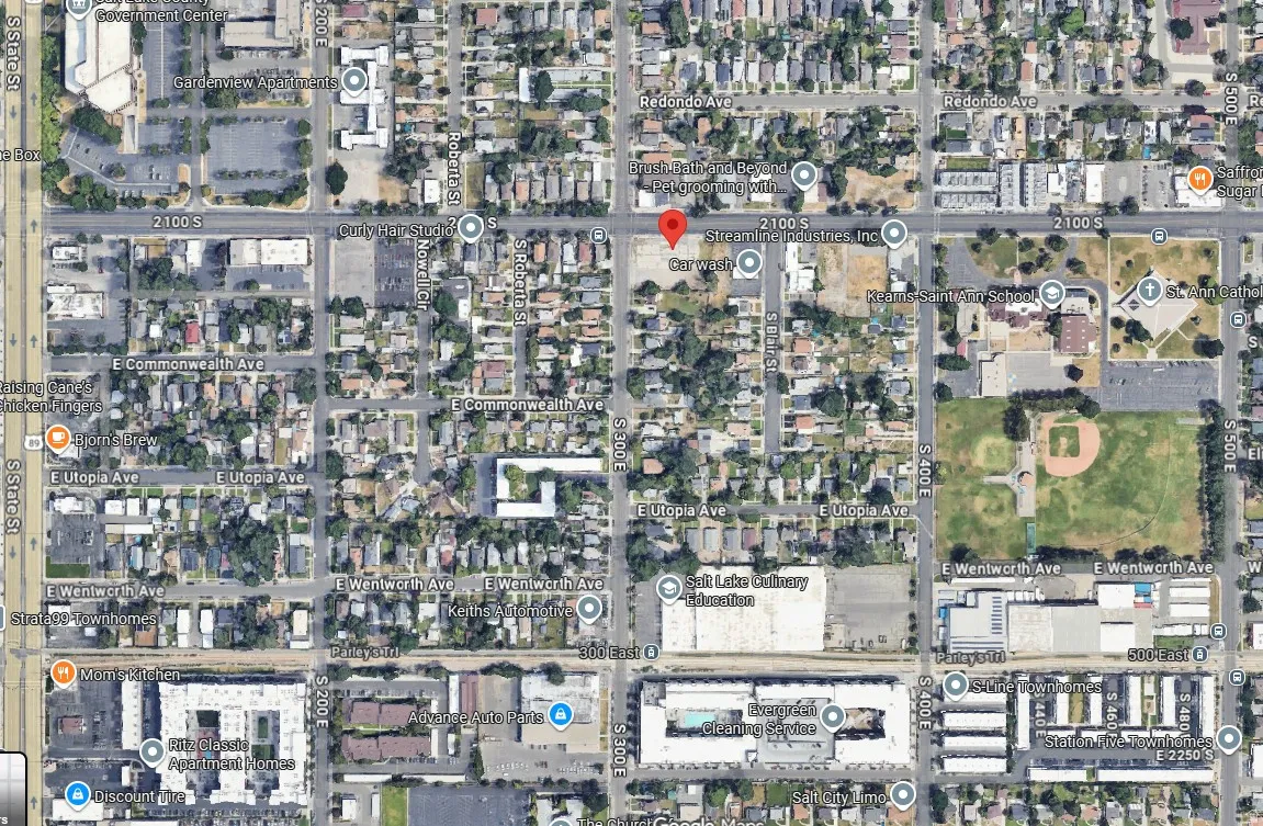 Property Location Map. Displaying the geographic layout and surrounding streets of the property