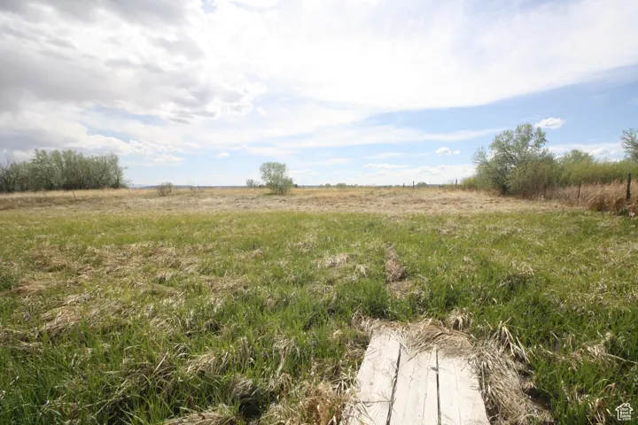 View of yard with a rural view