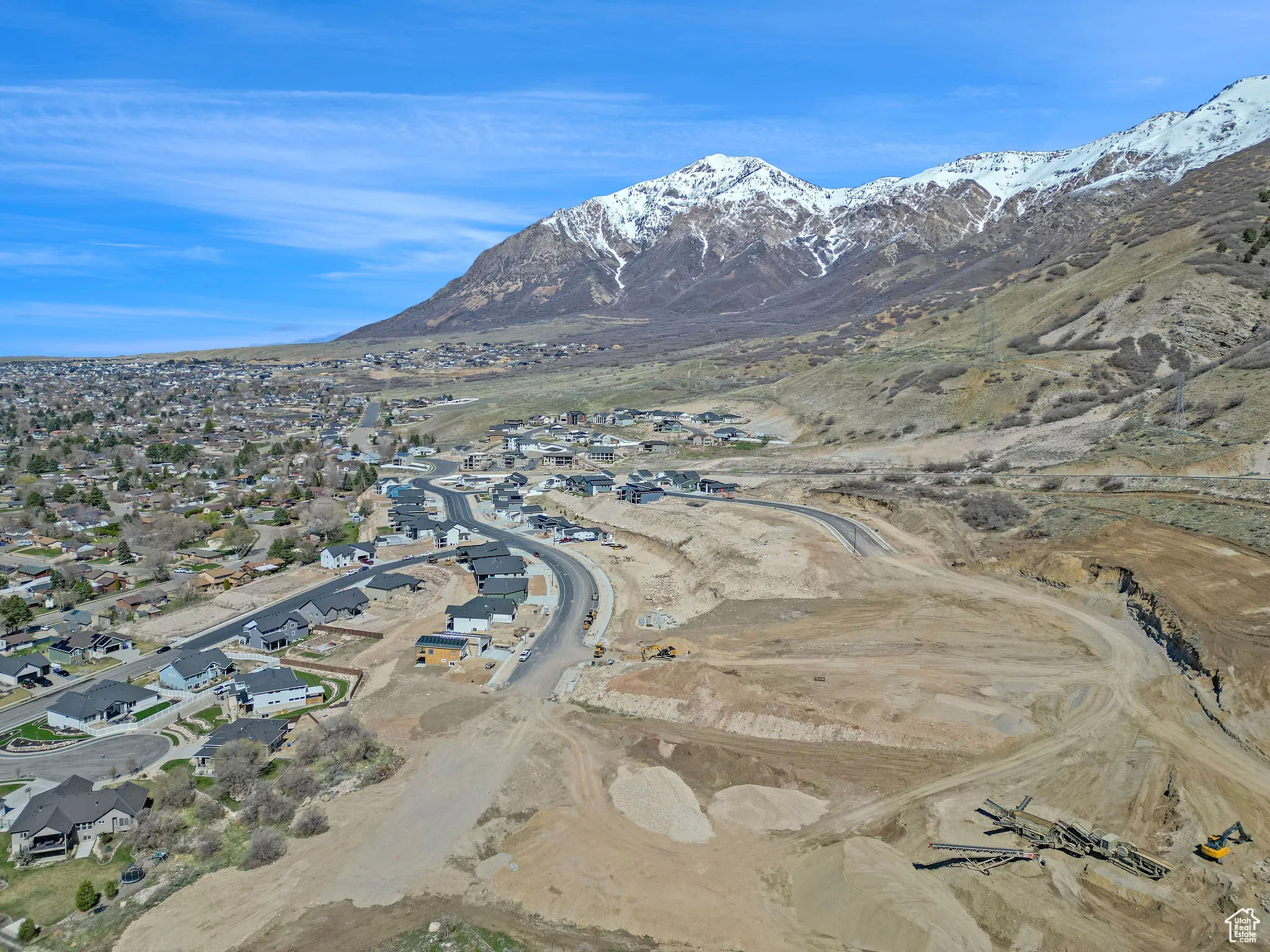 View of mountain feature with a residential view