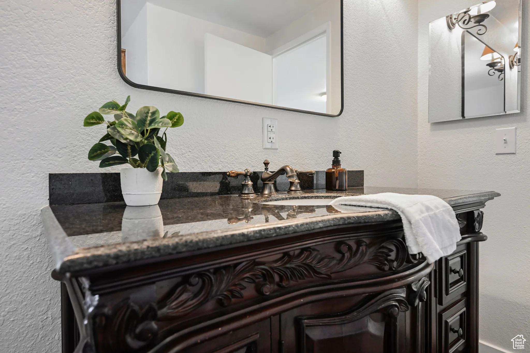 Bathroom featuring vanity