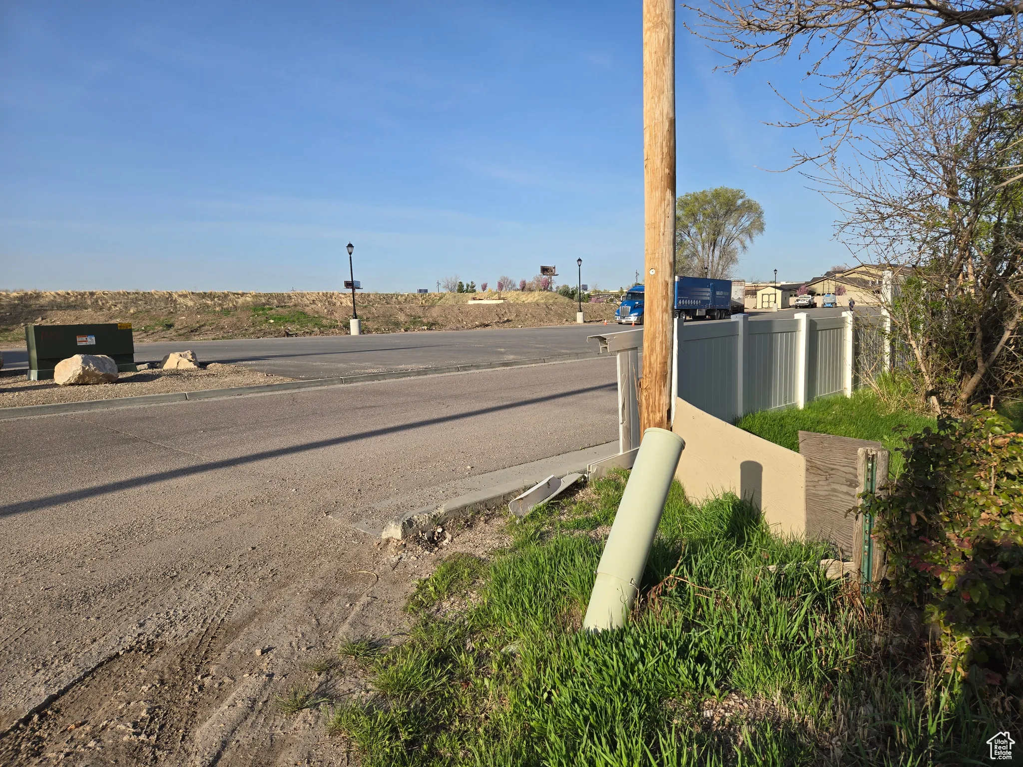 View of street with street lighting