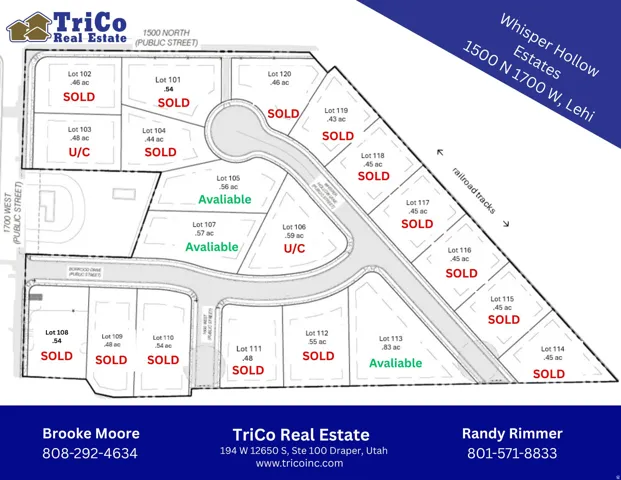 Map showing property parcels