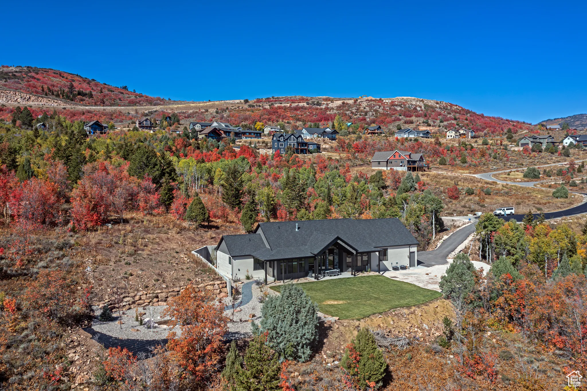 View of mountain background
