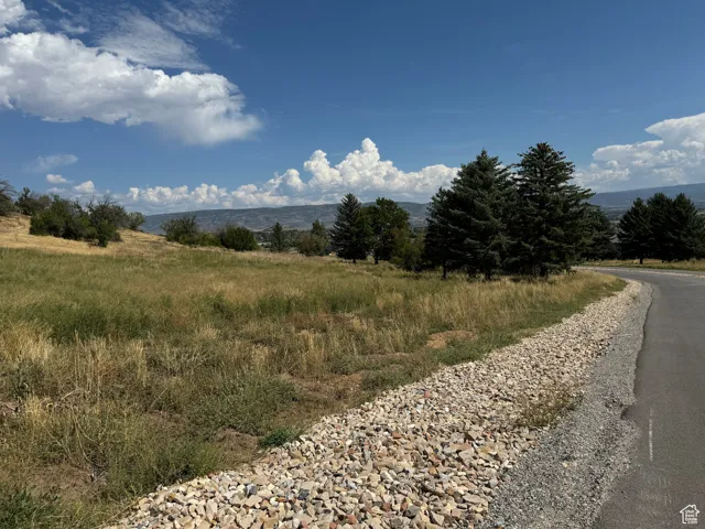 View of road with a mountain view