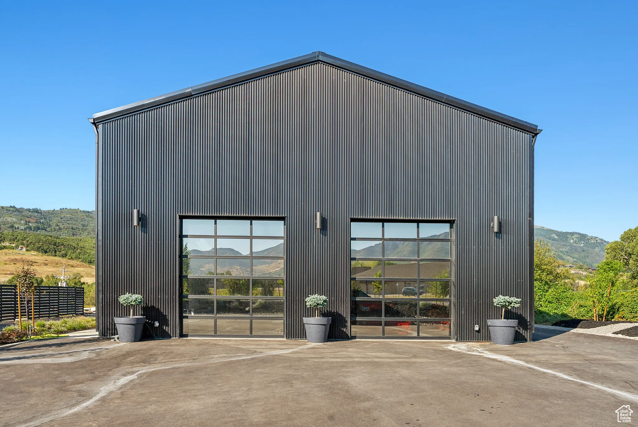 Exterior space with a mountain view