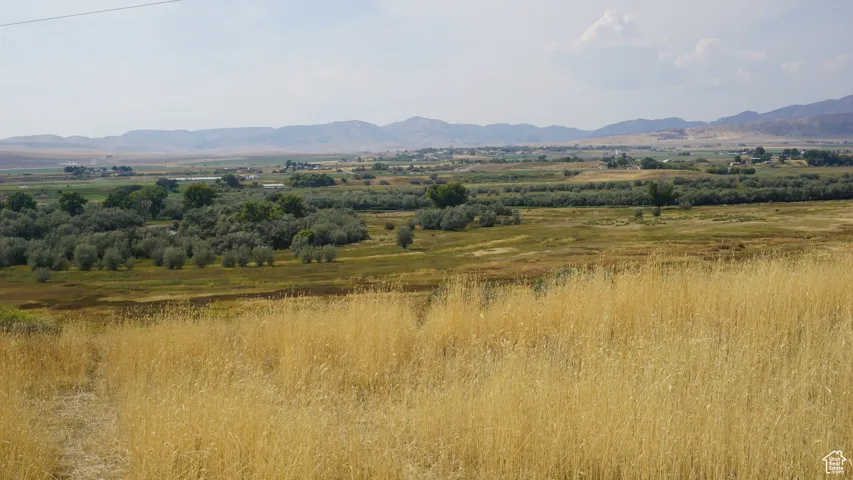 Mountain view with rural landscape