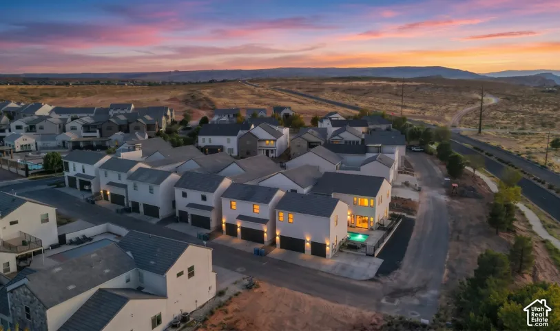 The extra parking sits close to the home, with room for trailers and toys.
