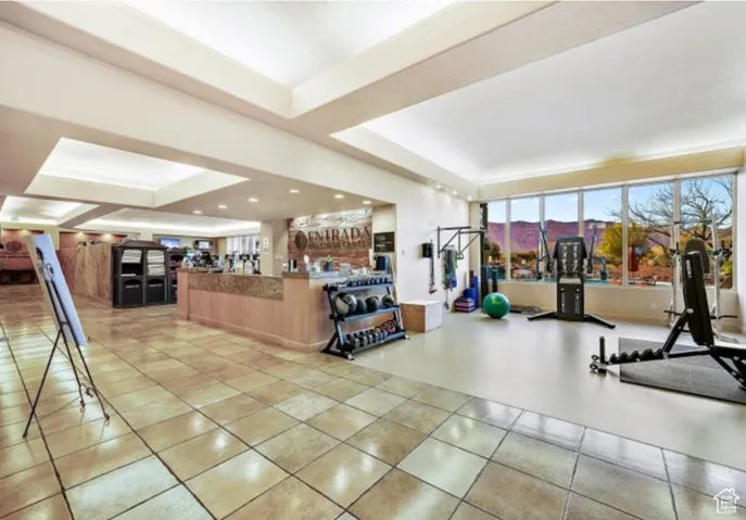 Clubhouse gym.