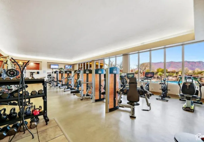 Clubhouse gym.