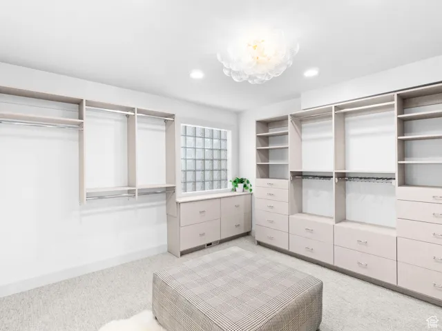 Oversized custom-built cabinet closet