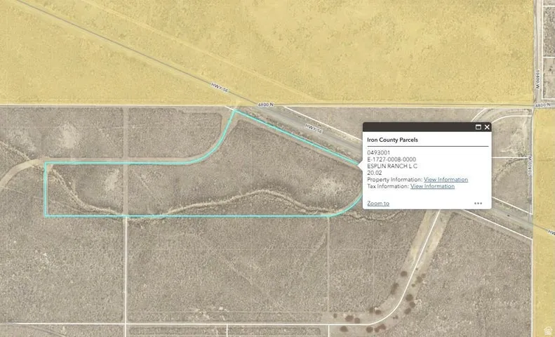 Map / location featuring property boundaries highlighted