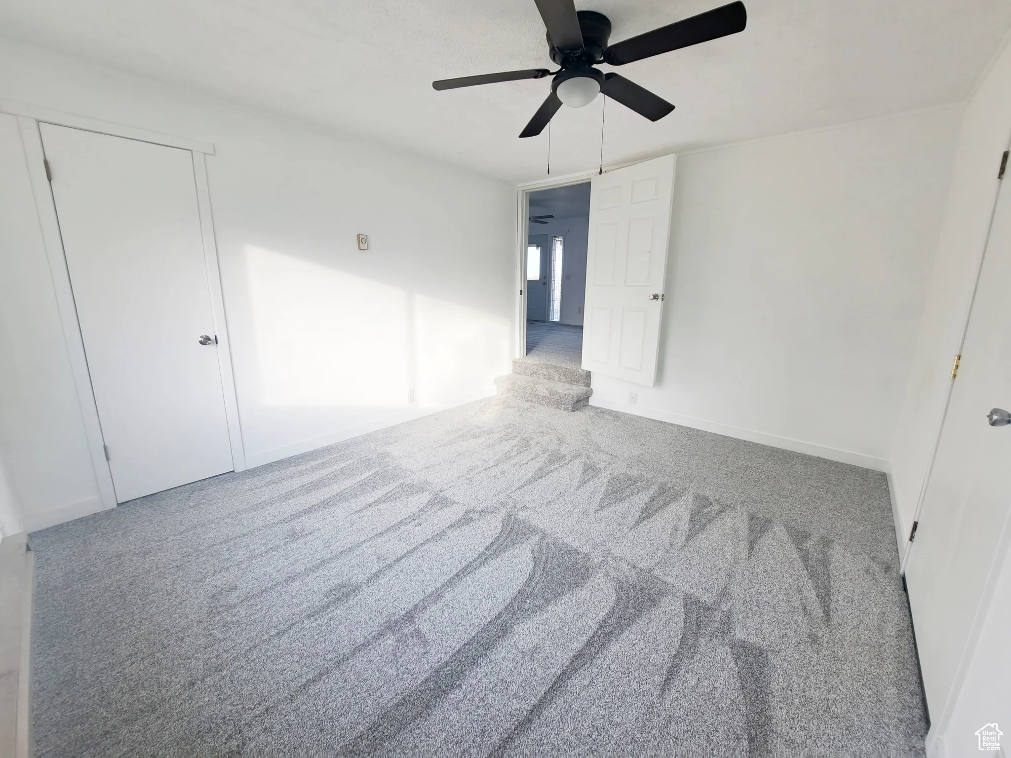 Bedroom 1, New Carpet, New Paint, New Ceiling Fan, New Doors.