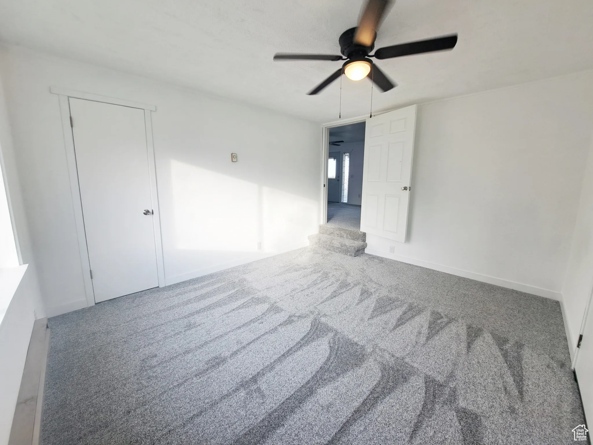 Bedroom 1, New Carpet, New Paint, New Ceiling Fan, New Doors.