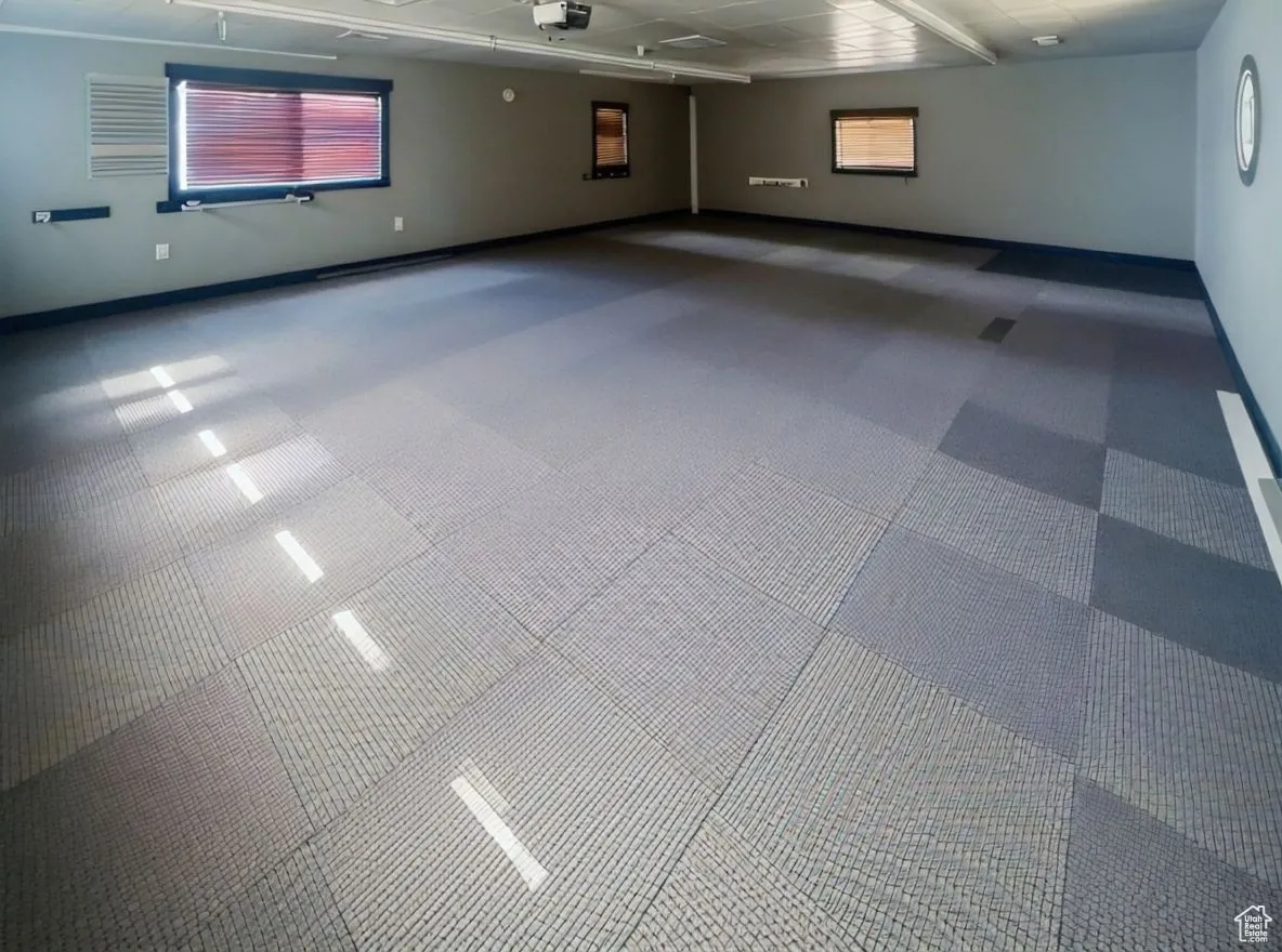 Garage Interior Completely Finished for an additional workspace.