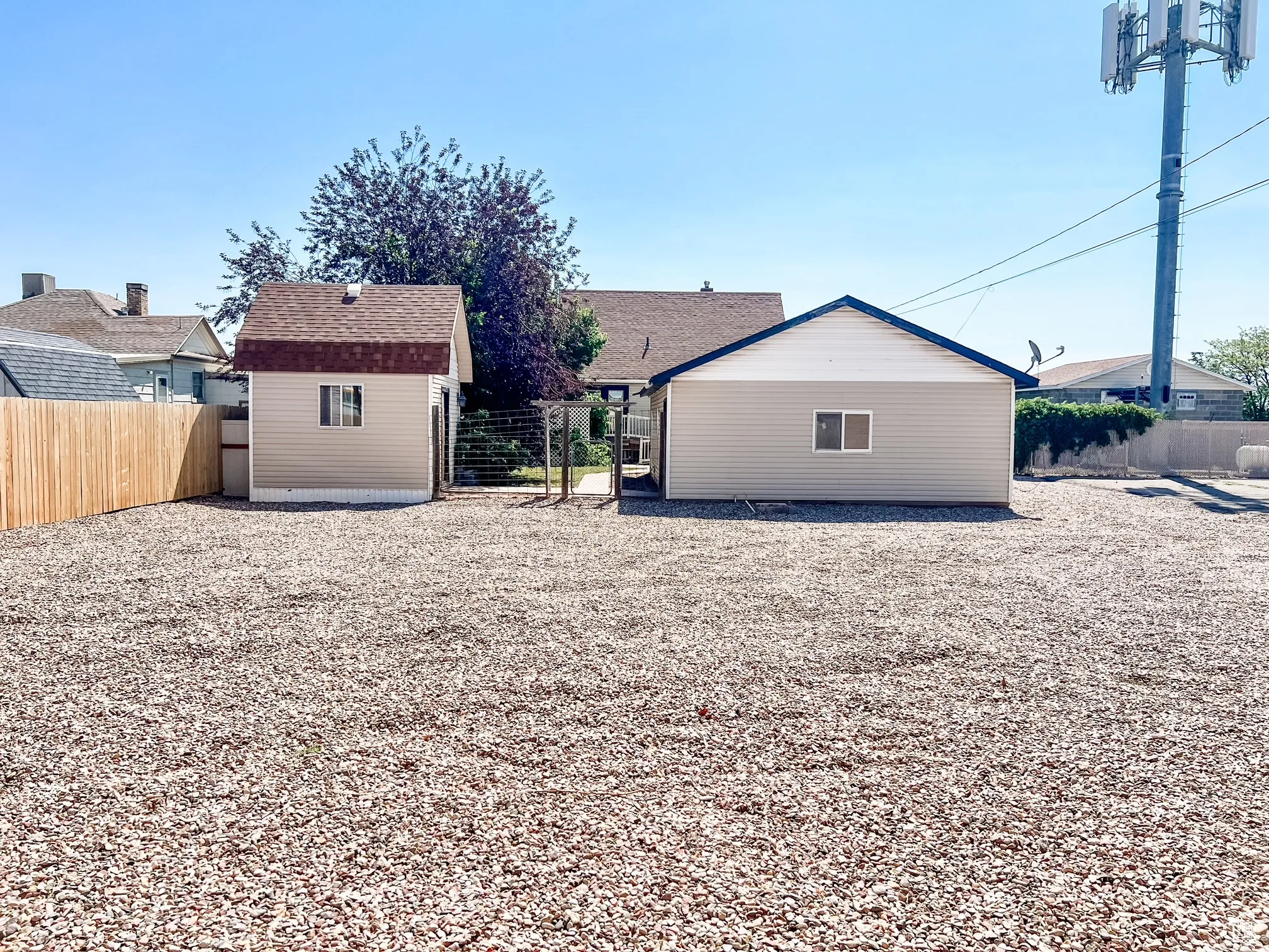 Extra Parking or Storage behind property