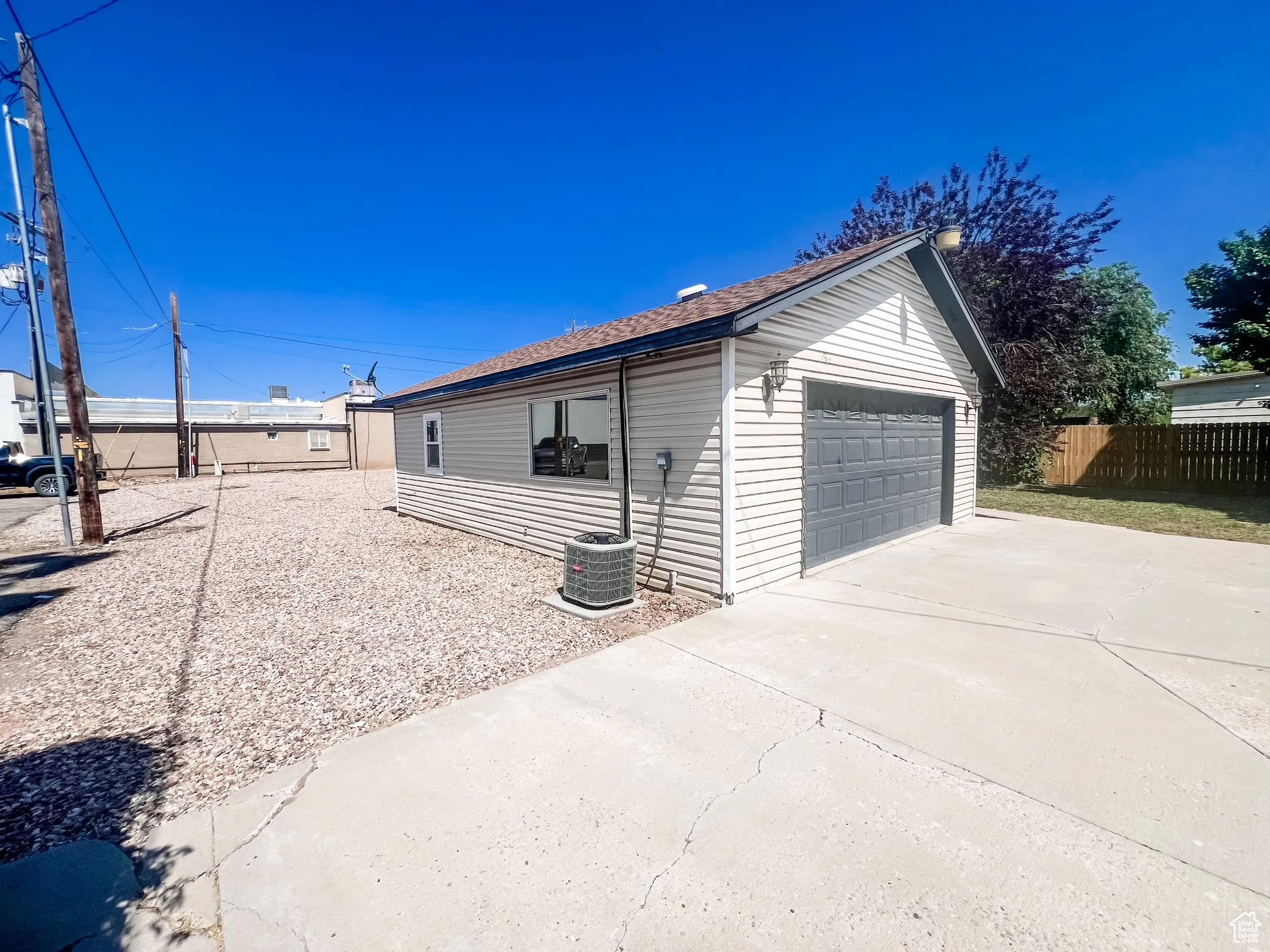 Garage Workspace with HVAC system