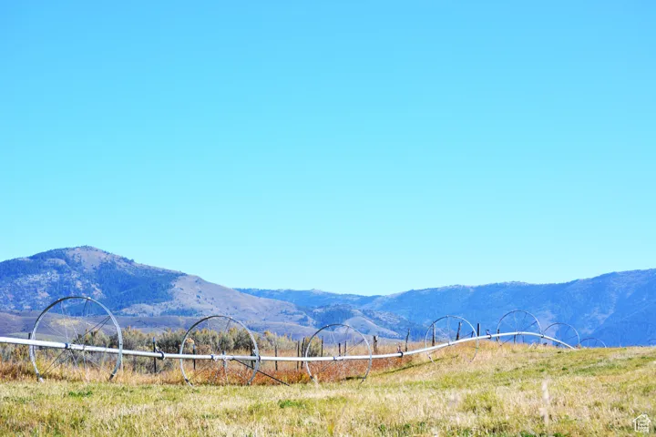 View of mountain feature one of the wheel lines