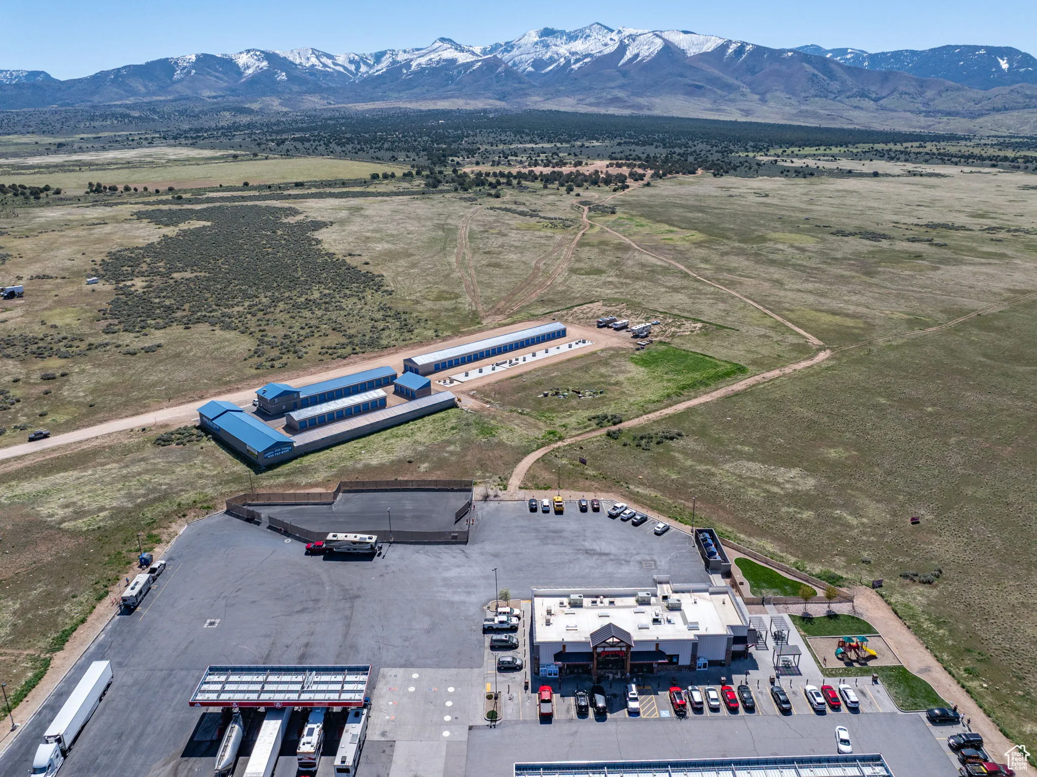 Aerial view of mountains