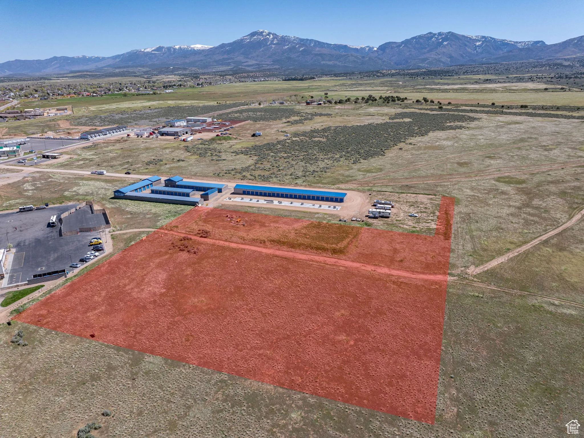 View of rural area with a mountain backdrop
