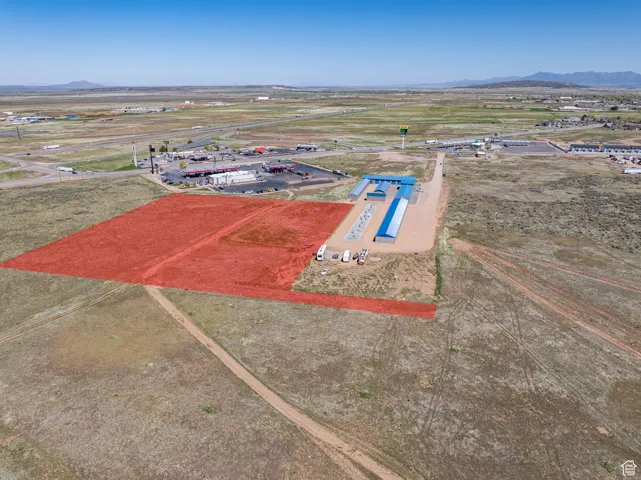 Bird's eye view of a mountain backdrop