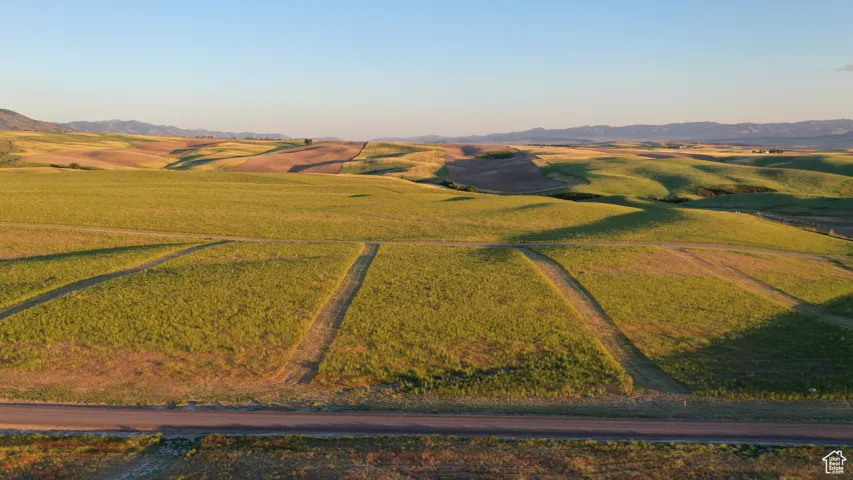 Aerial view featuring a mountain view and a rural view