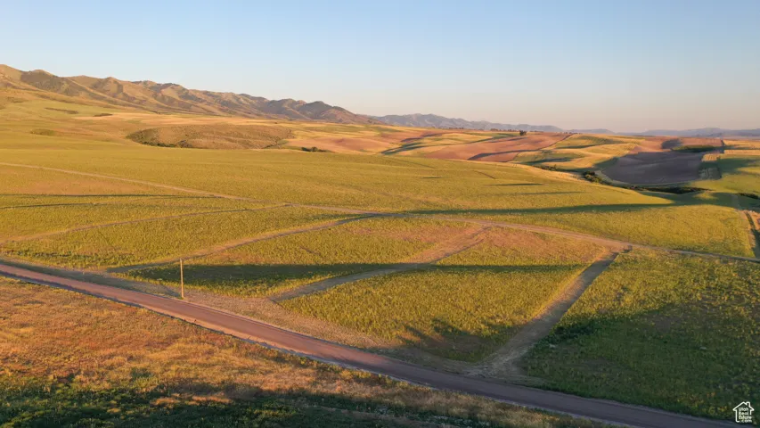 Bird's eye view featuring a mountain view and a rural view