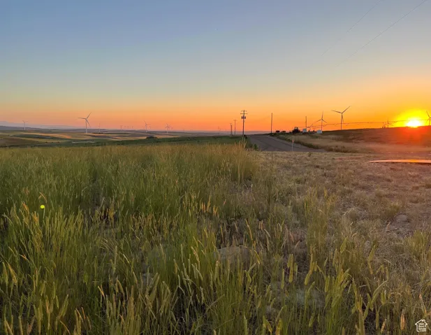 Nature at dusk featuring a rural view