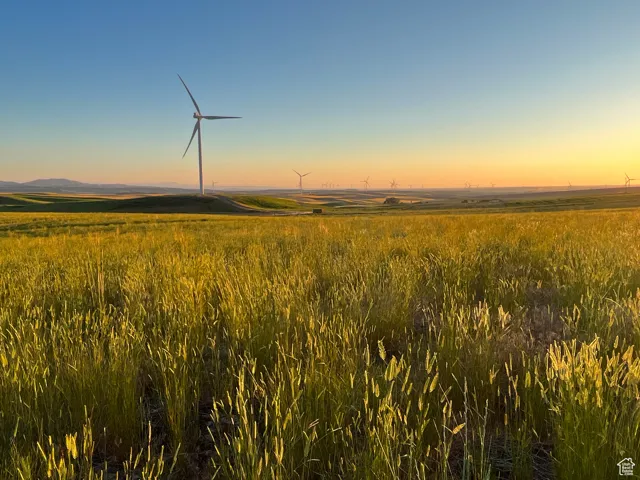 Nature at dusk featuring a rural view