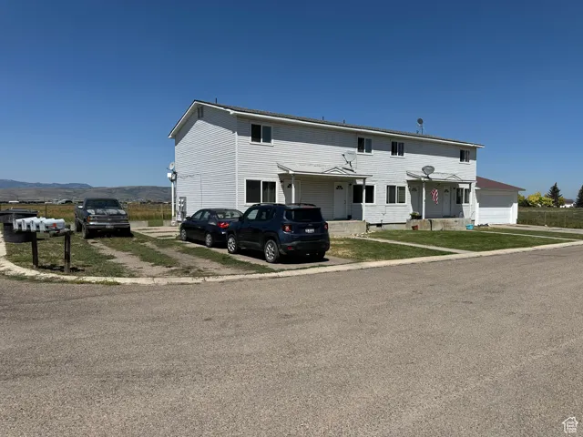 View of front of home featuring driveway