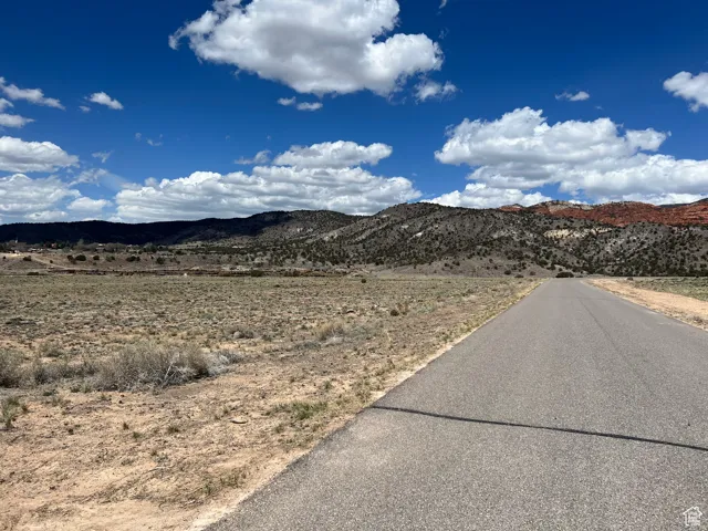 View of street with a mountain view